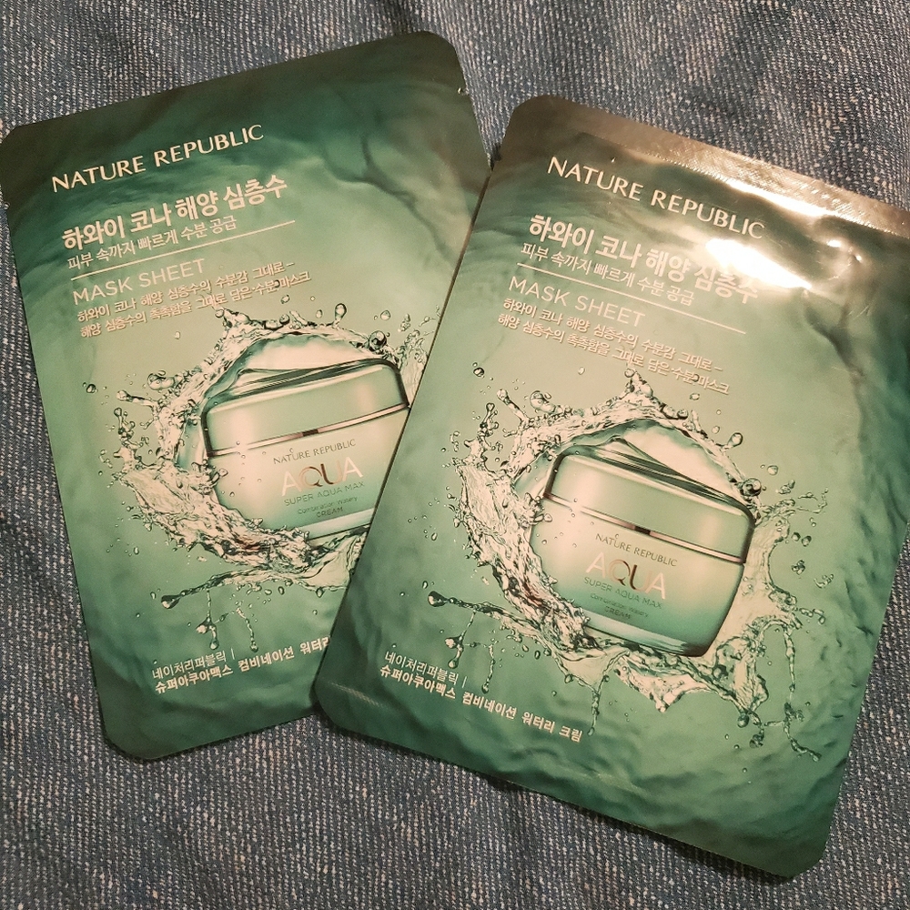 NATURE REPUBLIC AQUA sheet masks